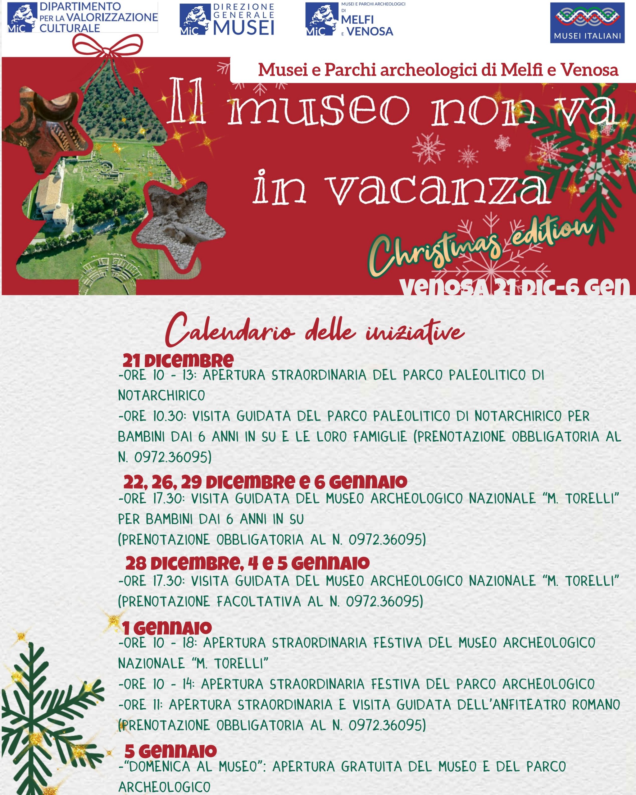 Il Museo non va in vacanza. Christmas Edition